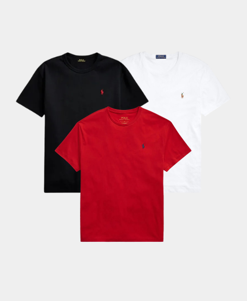 3-PACK SLIM FIT JERSEY CREWNECK T-SHIRT