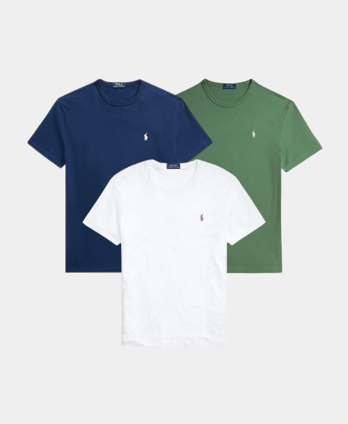 3-PACK SLIM FIT JERSEY CREWNECK T-SHIRT