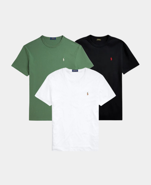 3-PACK SLIM FIT JERSEY CREWNECK T-SHIRT