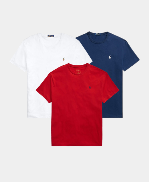 3-PACK SLIM FIT JERSEY CREWNECK T-SHIRT